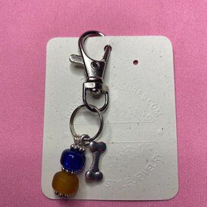 Blue and Orange Bone chain